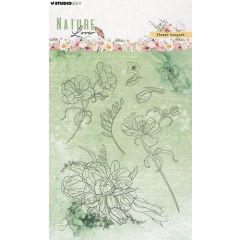Studio Light Clear Stamps Flower bouquet Nature Lover nr.592 SL-NL-STAMP592 99x139x3mm *