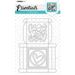 Studio Light Cutting Die Giftbox Essentials nr.394 STENCILSL394 135x192mm 