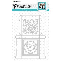 Studio Light Cutting Die Giftbox Essentials nr.394 STENCILSL394 135x192mm 