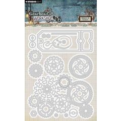Studio Light Cutting Dies Gears & ticket Gearhead‘s Workshop nr.830 SL-GW-CD830 105x142mm (117018/0812) *