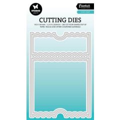 Studio Light Cutting dies Ticket card shape Essentials nr.822 SL-ES-CD822 105x148mm (117018/0745) *