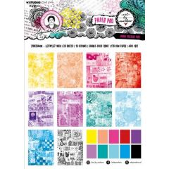 Studio Light Designer Paper Pad Mono postage fun Sign. Coll. nr.131 ABM-SI-DPP131 210x294x10mm *