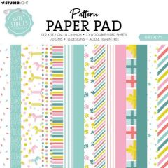 Studio Light Pattern paper pad Birthday Sweet Stories nr.180 SL-SS-PPP180 152x152mm (117018/0807) *