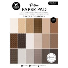 Studio Light Pattern paper pad Shades of brown Ess. nr.166 SL-ES-PPP166 148x210x8mm (117018/0714) *