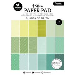 Studio Light Pattern paper pad Shades of green Ess. nr.164 SL-ES-PPP164 148x210x8mm (117018/0712) *