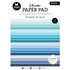 Studio Light Unicolor paper pad Shades of blue Essent. nr.157 SL-ES-UPP157 148x210x8mm (117018/0709) *