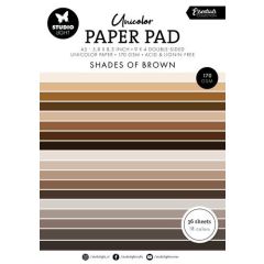 Studio Light Unicolor paper pad Shades of brown Essent. nr.158 SL-ES-UPP158 148x210x8mm (117018/0710) *