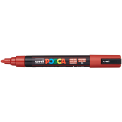 Uni Posca Verfmarker - lijndikte: 2,5 mm - PC-5M - Robijnrood - 56