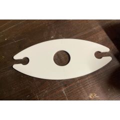 Wijnhouder Plexiglas wit (Dubbelzijdig bedrukbaar) (Li201)